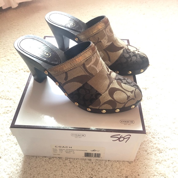 Coach Catarina Patchwork clog/mule size 7.5 - Picture 1 of 7